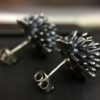 ujo_rocks_hedgehog_stud_earrings_sterling_silver_oxidised_side