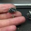 ujo_rocks_hedgehog_stud_earrings_sterling_silver_oxidised_size