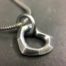 ujo_rocks_heart_love_pendant_sterling_silver_frosted_oxidised_front