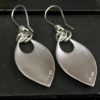 ujo_rocks_leaf_earrings_sterling_silver_frosted_back