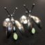 ujo_rocks_buzz_lightbutt_ville_valopylly_firefly_stud_earrings_sterling_silver_glow_in_the_dark_frosted_oxidised_daytime_front