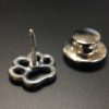 ujo_rocks_paw_pin_sterling_silver_frosted_oxidised_back