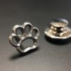 ujo_rocks_paw_pin_sterling_silver_frosted_oxidised_front