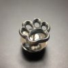 ujo_rocks_paw_pin_sterling_silver_frosted_oxidised_top