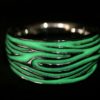 ujo_rocks_tree_bark_ring_sterling_silver_green_glow_in_the_dark_polished_nighttime_front